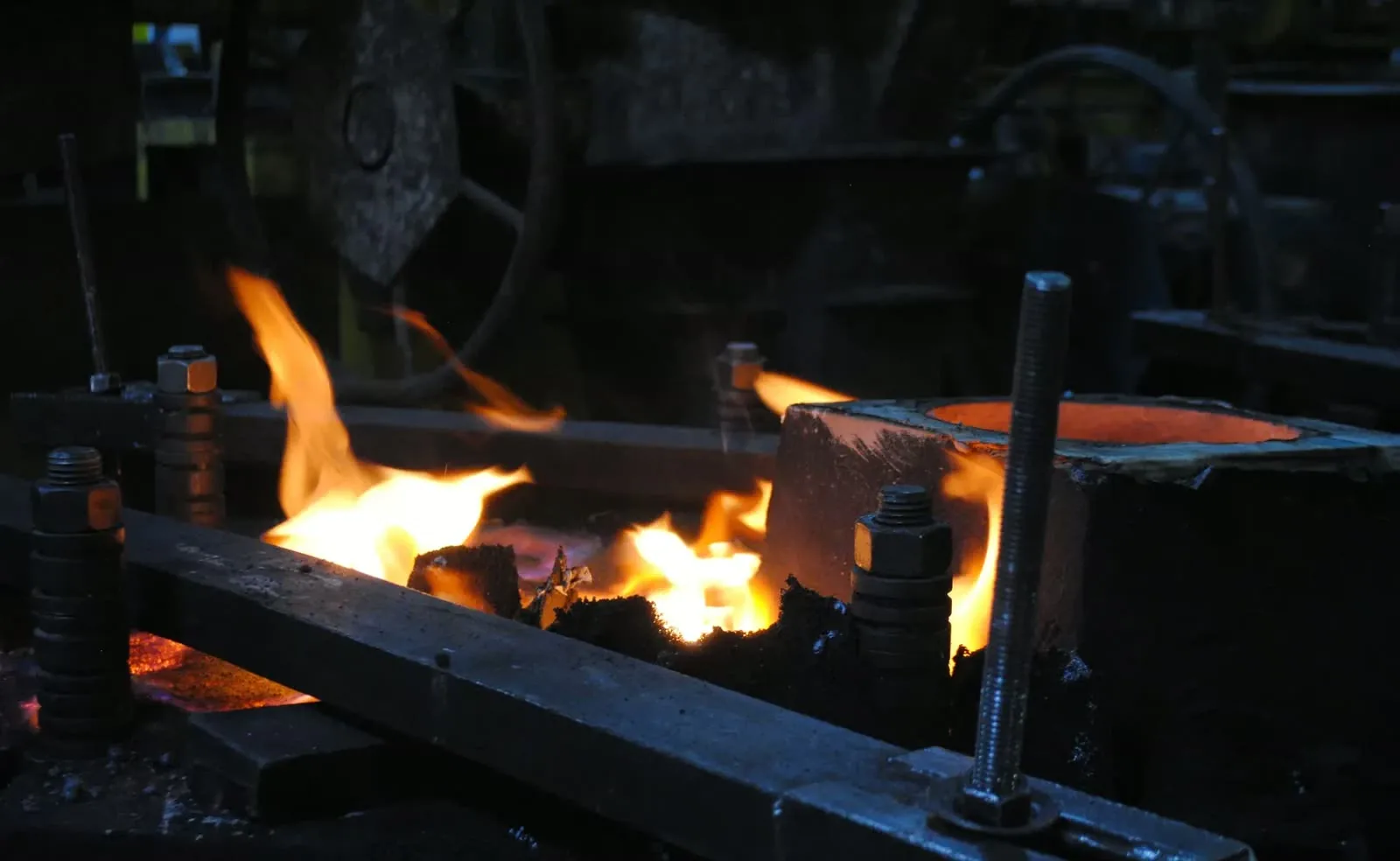 Castings cooling after pouring